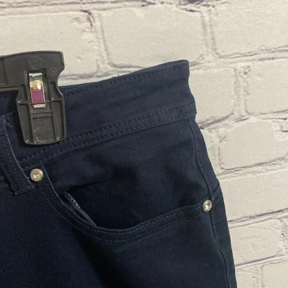 Dkin Black Studded Pockets Stretch Straight Legged Jeans - Picture 5 of 9